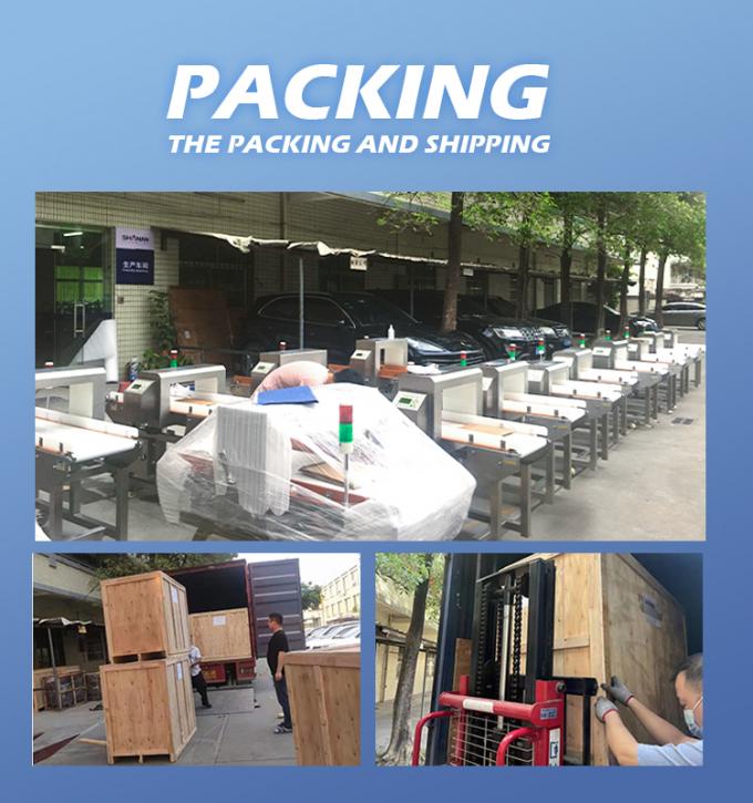 Plastic Rubber Meat Biscuits Snacks Conveyor Frozen Food Industrial Metal Detector 16