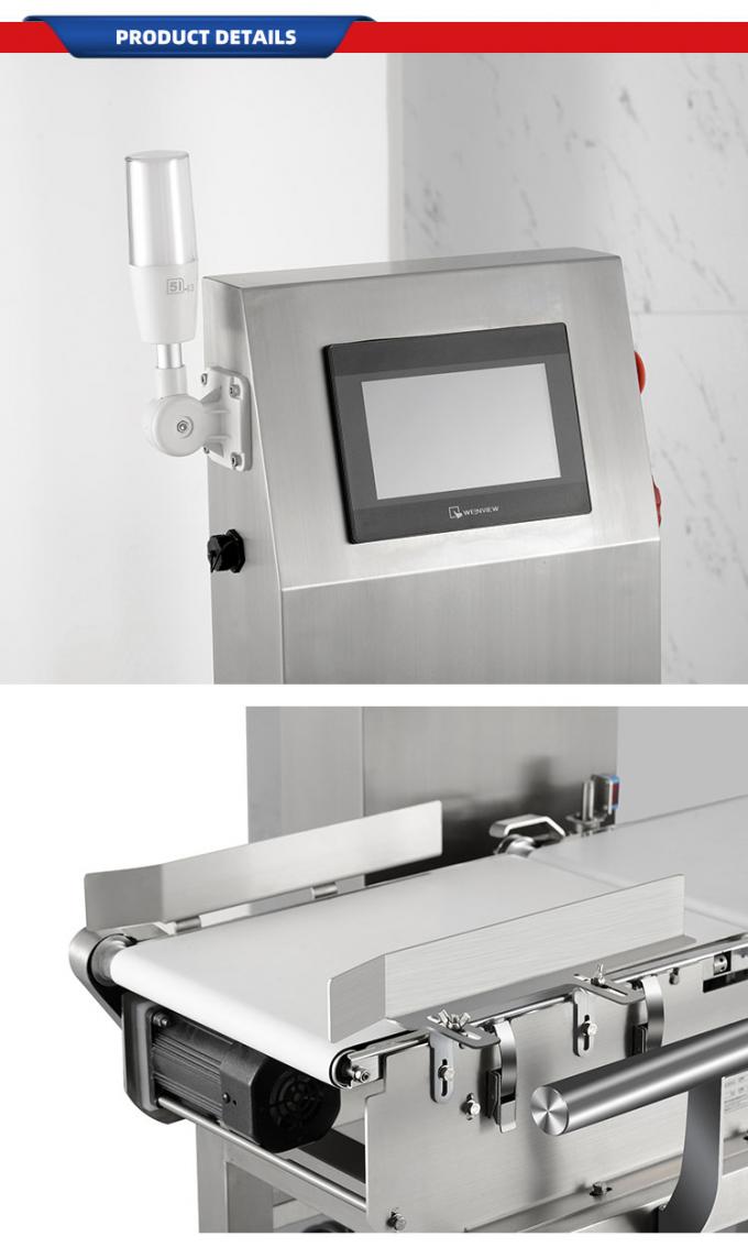 High Tech Automated Conveyor Belt Sorting Equipment For Weighing Sorting Weight Checker 4