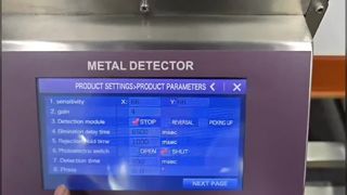 Industrial Food Metal Detector Conveyor Belt Solution
