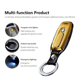 Electronic USB Rechargeable Lighter Single Arc With Zinc Alloy Materials