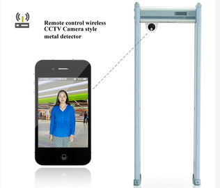 Multi Zone Security Walk Through Metal Detector Gate With CCTV Camera Battery