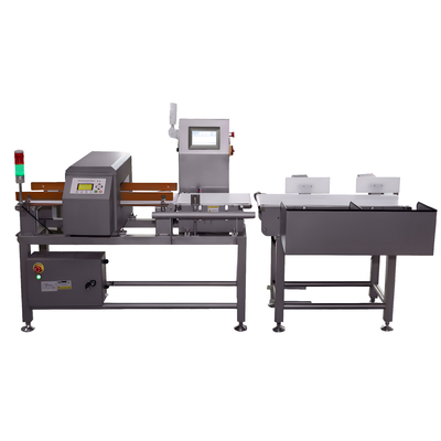 Combo Metal Detector And Automatic Check Weighing Machines In Stainless Steel