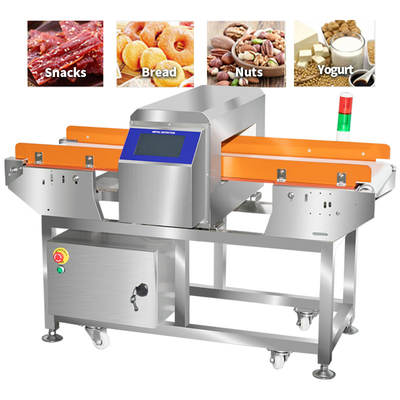 Touch Screen Detect All Kinds Of Metals Conveyorised Meat Food Seafood Chocolate Cookies Nuts Metal Detector