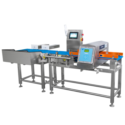 Waterproof IP65 Combo Metal Detector And Checkweigher With Load Cell Weighing Method And Gross Weight Of 250 Kg