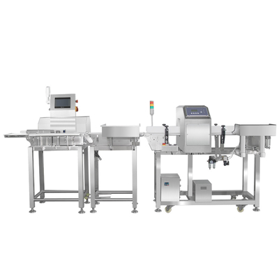 High Precision Metal Detector With Weighing CE Approved AI Auto Reject For Food Packaging Pharma