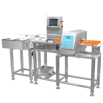 Waterproof Combo Online Checkweigher And Metal Detector Machine Stable , ± 0.1g Accuracy
