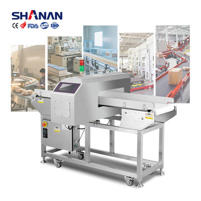 Food Grade Conveyor Belt Automatic Rejection Metal Detector Machine With CE
