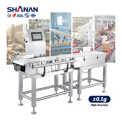 High Precision Auto Weighing Rejecting Machine For Food Industry Conveyor Checkweigher 300g-30kg