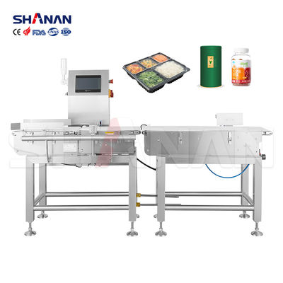 Dynamic Online Checkweigher Weight Divider Food Plastic Bags Frozen Products Crates Bottle Toy
