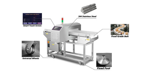 0.01g Resolution Metal Detector For Food Processing Protects Your Products From Metal Contamination