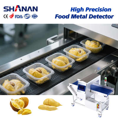 High Precision Food Grade Metal Detector Food Industry Safety Durian Metal Detection With Rejection