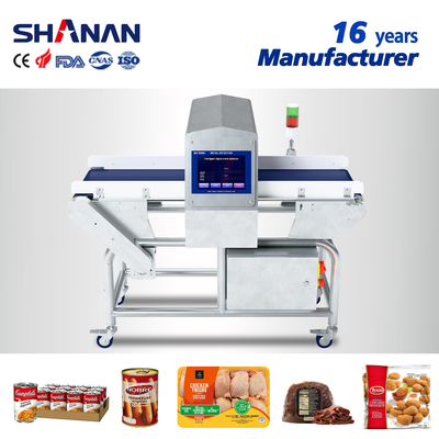 Highly Accurate Digital Processing  Conveyor Belt Metal Detector For Food Nuts Cans Manufacturing