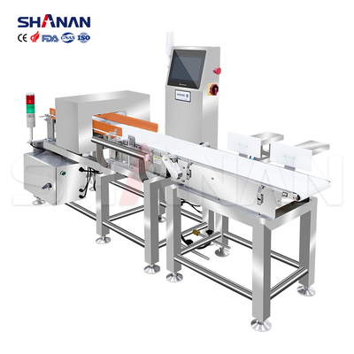 Industrial Food Combo Metal Detector And Checkweigher Machine For Sale Systems