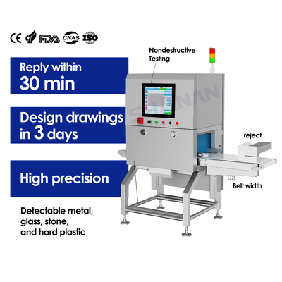 Nondestructive Testing Food X-Ray Inspection Systems Machines for Quality highly efficient contaminant detection