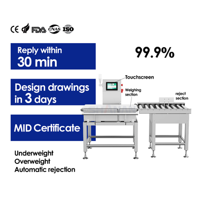 High-Performance Automatic CheckWeigher Fast Weight Sorting With Rejection
