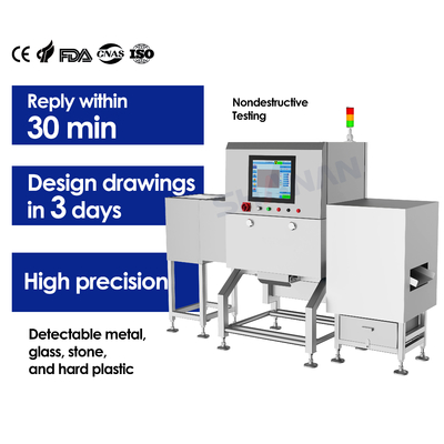 Food Grade X Ray Conveyor Belt Production Lines Defect Detection With Rejection