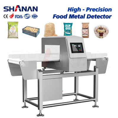 25Kg Food Metal Detector Incorporating Digital Signal Processing and Automatic Stop Belt Alarm for Food Production Safety