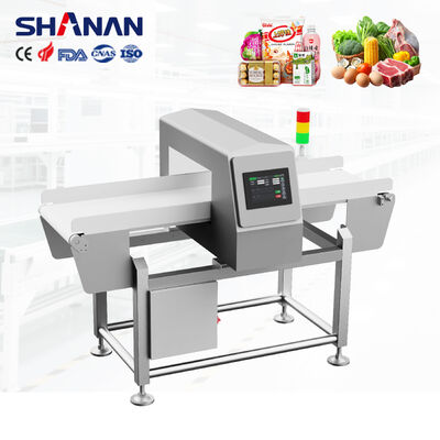 Industrial Metal Detectors Food Aluminum Foil Packaging Conveyor Belts Vegetable Meat Beef Seafood Nuts Candy