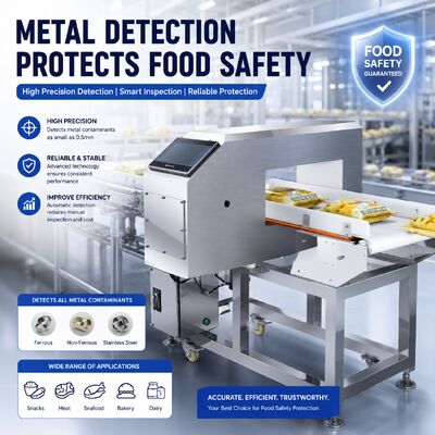 All Kinds Of Metals Conveyor Food Factory Meat Food Seafood Chocolate Cookies Nuts Metal Detector High-Precision