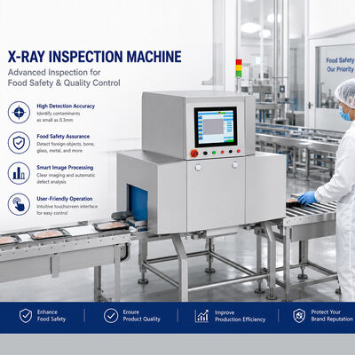 Food X Ray Machine equipped with touch screen interface and self learning parameters to deliver food control and inspection