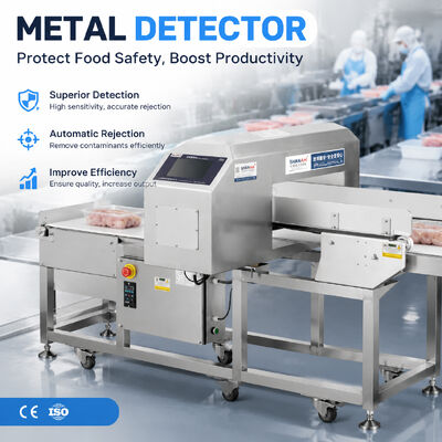 High Sensitivity Conveyor Metal Detector For Bakery Bread Cake Pastry Cookie Cracker Dough Processing Line