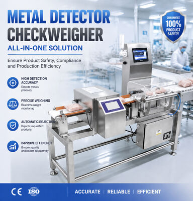 High Precision Combo Metal Detector And Checkweigher for Food Industry Packaging Applications Enhancing Control Processes