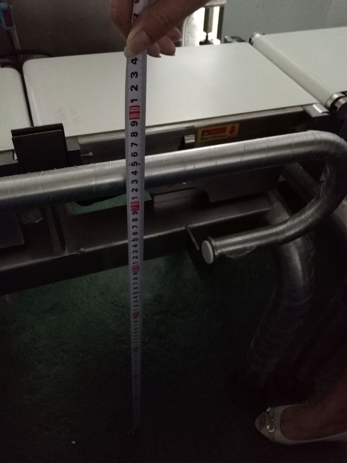 Stainless Steel Pipe Gravity Feed Metal Detector Machine With Infrared Rejector Device
