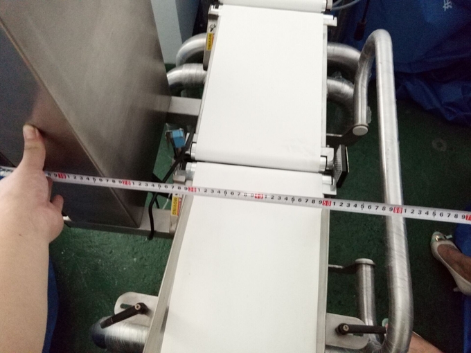 Stainless Steel Pipe Gravity Feed Metal Detector Machine With Infrared Rejector Device