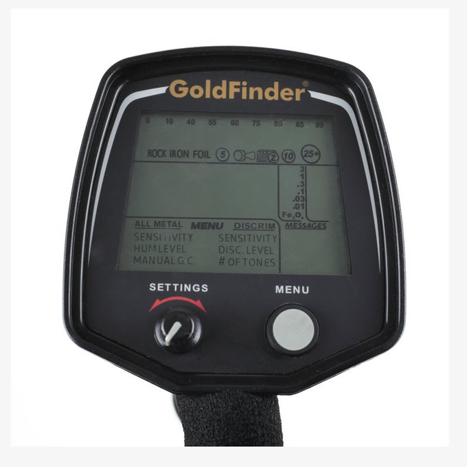 Professional Long Range Underground Metal Detector Gold Scanner Black Color